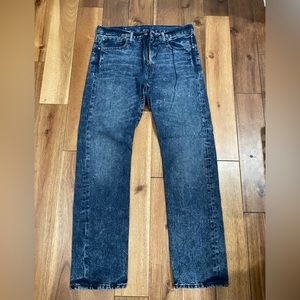 Vintage Levis 510 Stone Washed Denim Jeans 34x32